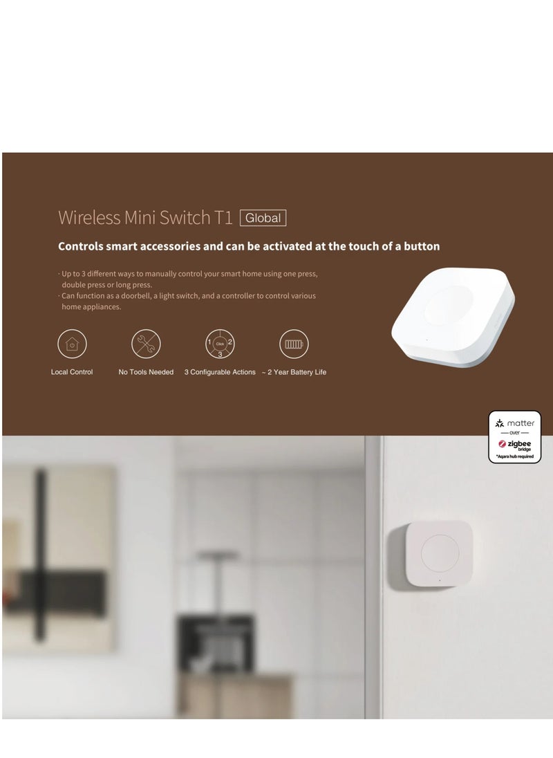 Aqara - Aqara Wireless Mini Switch T1 - Image 1