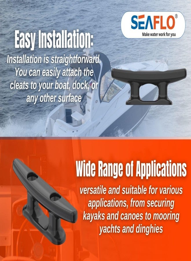 SEAFLO 3" Boat Cleat Black Nylon Dock Cleat Kayak Cleat(3", 2-Pack) - Image 5