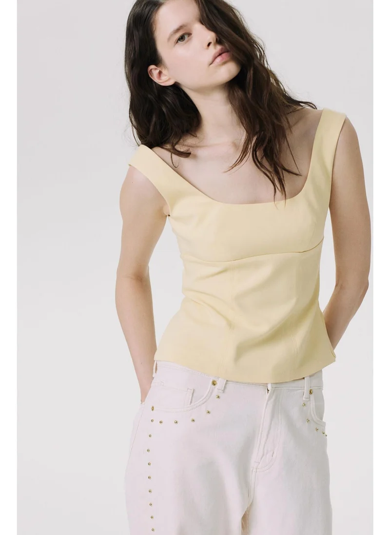 H&M Tapered-waist vest top