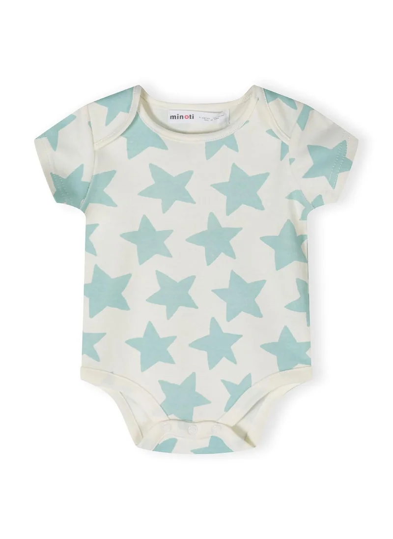 MINOTI 2-Pack Short Sleeve Baby Bodysuits with Snap Closures