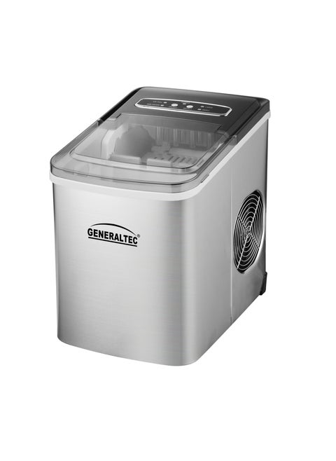 Generaltec Ice Maker, Large Countertop Ice Maker with Ice Scoop, 12 kg Compact Self-Cleaning Clear Ice Maker, Best for Home/Kitchen/Bar/Party