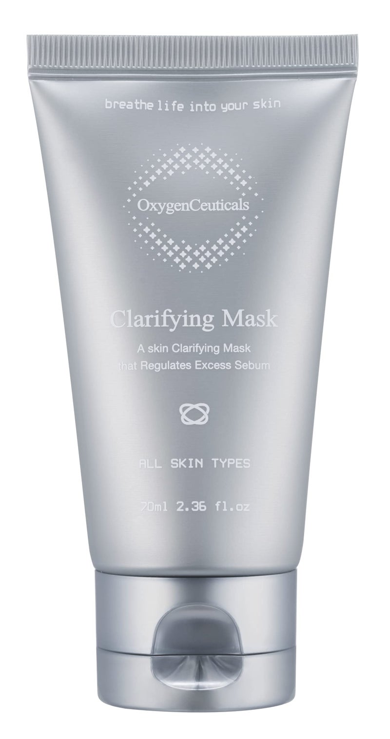 OxygenCeuticals Clarifying Mask  Kaolin Clay WashOff Mask for Sebum Control Exfoliation and Acne Prevention 70ml237oz
