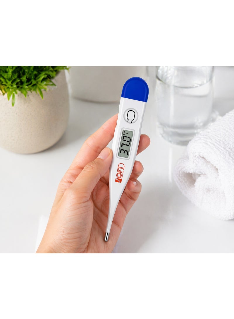 سوفت ترمومتر رقمي طبي SOFT Medical T12L – ميزان حرارة إلكتروني بدقة ±0.1، إنذار صوتي، خالٍ من الزئبق، إيقاف تلقائي - Image 2