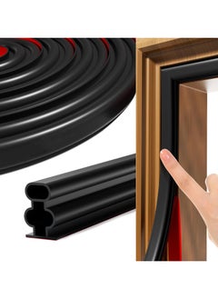 RATSAW Door Weather Stripping Door Seal Strip 6 M Self-Adhesive Rubber Door Insulation Weather Strip for Window and Door Soundproofing Upgraded Version Weatherstripping for Door Frame Gap Blocker  - Image 1