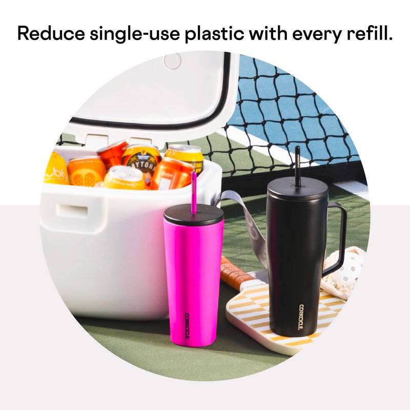 Corkcicle Cold Cup Insulated Tumbler with Lid and Straw  Unicorn Magic  24 oz - Reusable Water Bottle Keeps Beverages Cold for 12hrs  Hot 5hrs - Cupholder Friendly Tumbler  Lid for Flexible Sipping - Image 5