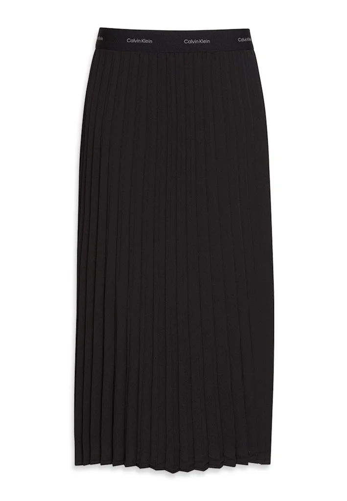 CALVIN KLEIN  Pleated Crepe Midi Skirt for Women | Best Price UAE