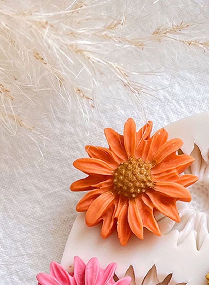 Excefore Flower Clay Molds, Daisy Rose Sunflower Polymer Clay Molds, Polymer Clay Molds for Jewelry Making, Different Size Flowers Silicone Molds for Clay Jewelry Earring Making - Image 4