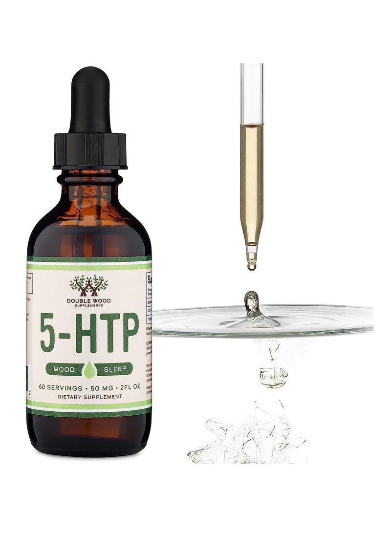 5-HTP Liquid Drops مكمل المزاج والنوم 60 حصة 50 ملجم - Image 3