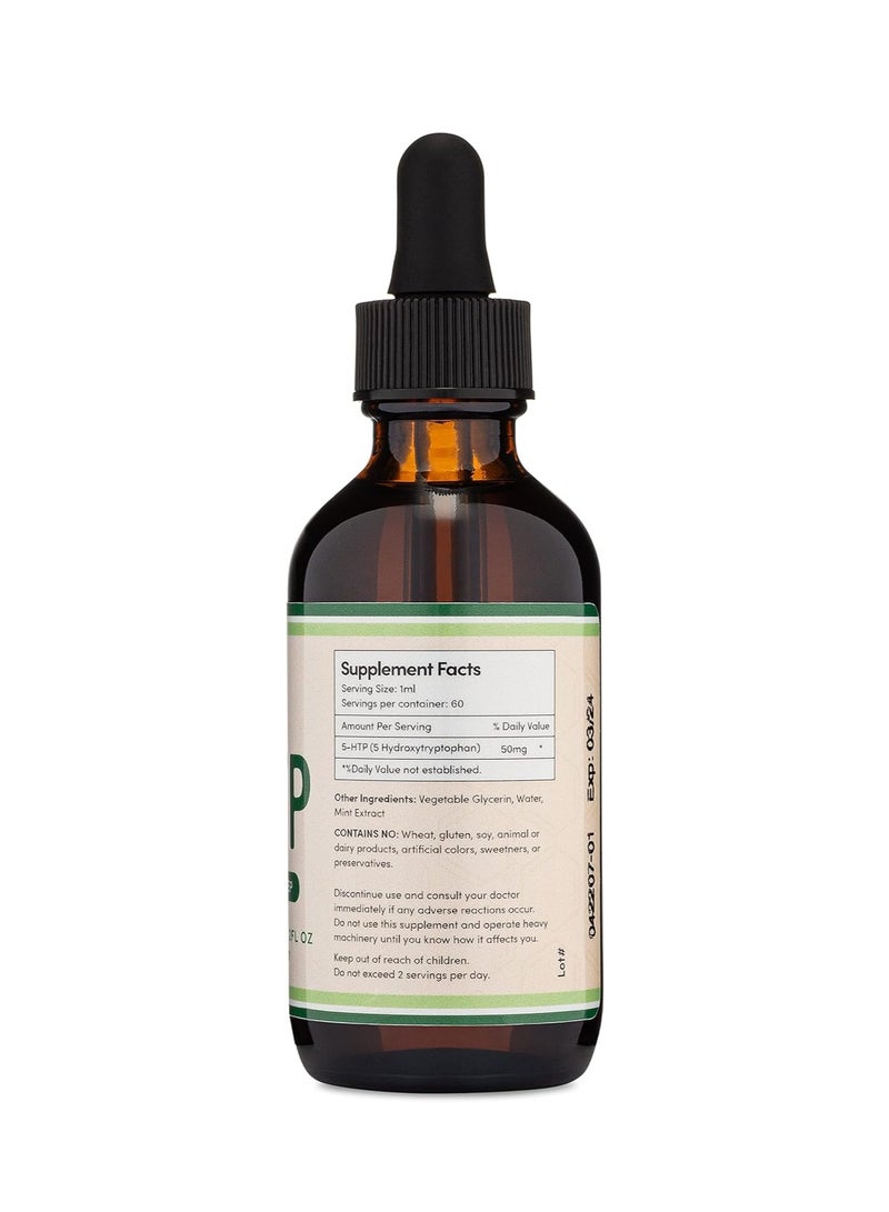 5-HTP Liquid Drops مكمل المزاج والنوم 60 حصة 50 ملجم - Image 4
