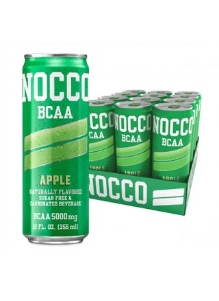 NOCCO BCAA Drink Apple Caffeine Free - 12 Fl Oz (Pack of 12) - 0mg of Caffeine, 5000mg of BCAAs - Sugar Free & Low Calorie Carbonated Drink with Vitamin B6, B12, & Biotin - Grab & Go Performance Drink - pzsku/Z6BAEFB973F733338889AZ/45/_/1731077895/7a957610-9aba-4b5b-8d82-0b3d688ea751