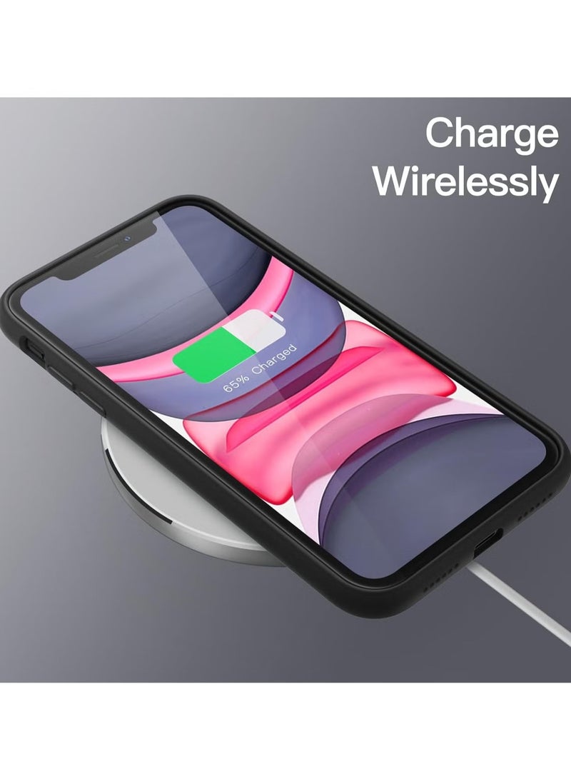 DUSALA iPhone 11 Case, Liquid Silicone Phone Case for iPhone 11 6.1 Inch, Colorful Silky-Soft Protective Cover (Black) - Image 5