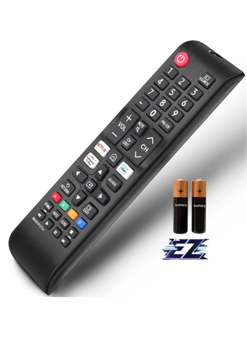 Replacement Remote Control BN59-01315J for Samsung Smart TV – Compatible with Samsung LED, LCD, QLED, 4K, 8K UHD, 3D, HDR, Curved Crystal Smart TVs with Netflix, Prime Video, Samsung TV Plus Buttons