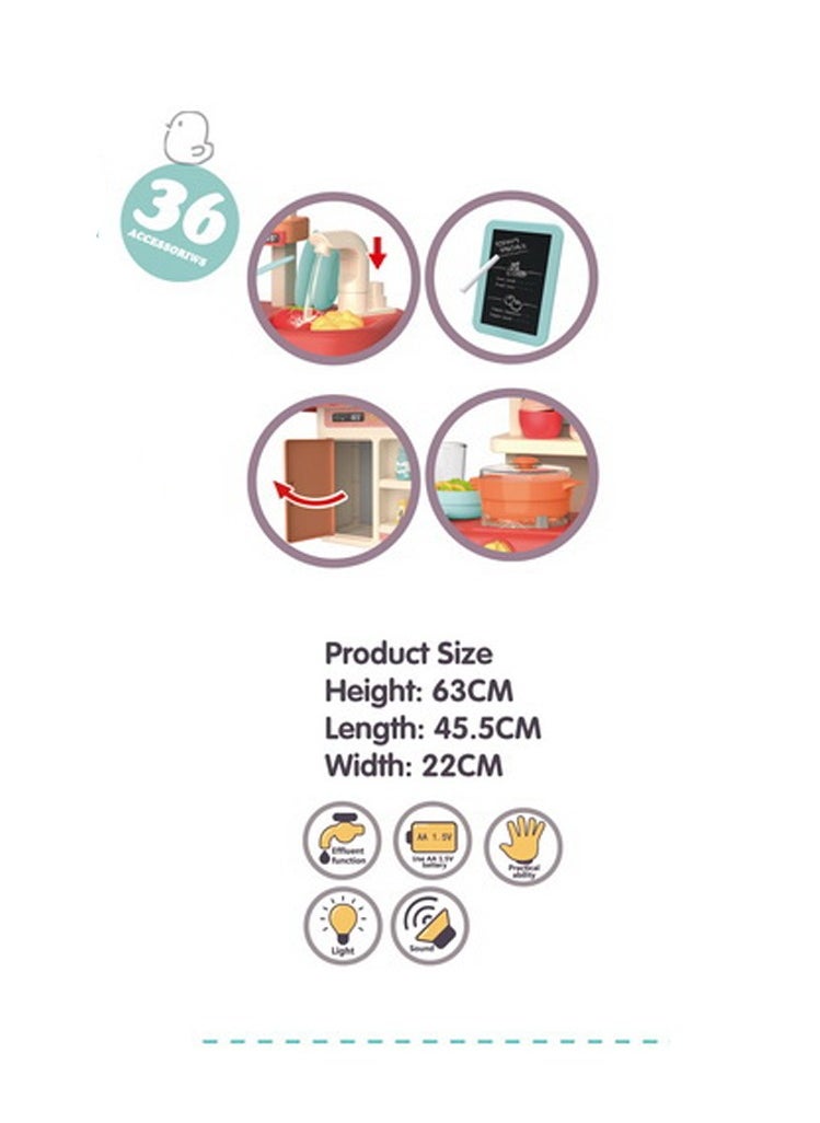 36-Piece Kitchen Toy Set