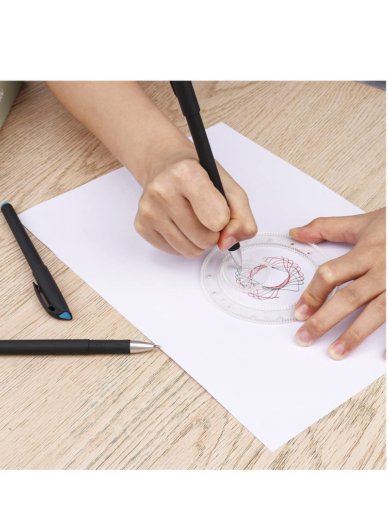 SYOSI Spirograph, Drawing Spirograph Set, Spirograph Deluxe Set with 28 Painting Magic Spiral, Art Drawing Kit, Geometric Drawing Ruler, Spirograph Art Design Set for Adults and Kids - Image 3