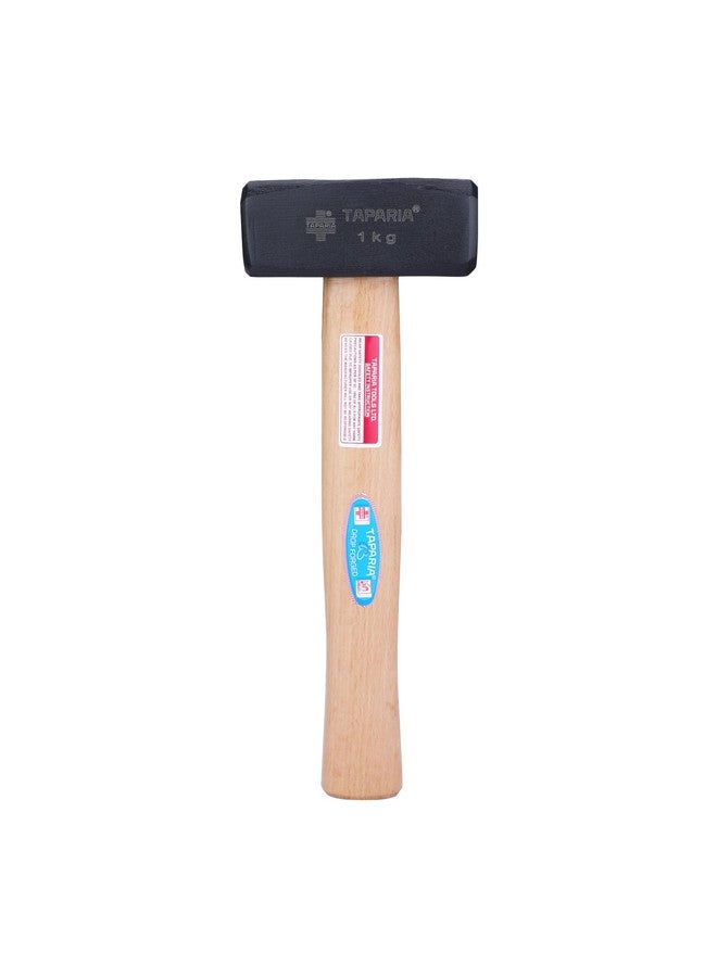 Taparia Taparia GH 1000 Steel Club Hammer with Handle (Beige and Black) (1000g)  - Image 1