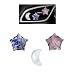 ORIESSE Moon Stars Car DecorBoho Air Vent ClipsRefillable Car Fresheners3pcs Natural Crystal Stone Hippie Dashboard Decorations AccessoriesBest Wishes for Lover and Friend Blue Purple - Image 2