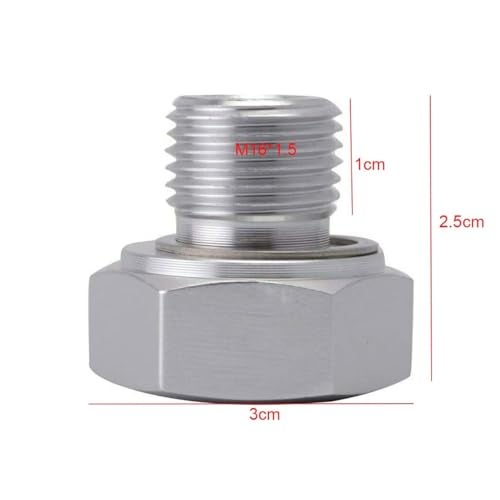 Vehjunc LS Engine swap M16 1.5 to 1/8 NPT oil pressure sensor adapter for all GM LS series engines LS1 LSX LS3 5.3L 6.0L 6.2L - Image 2