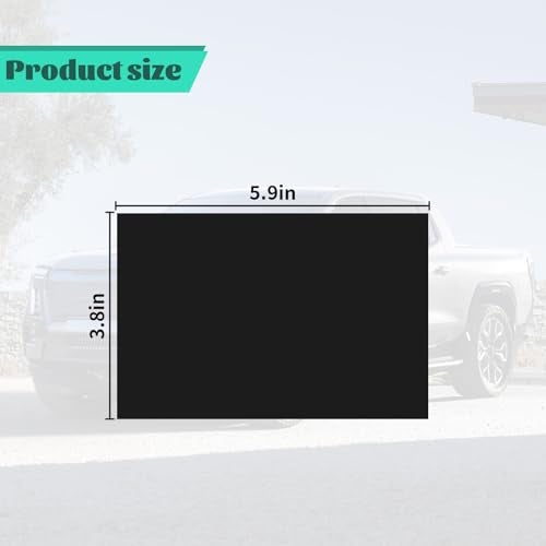 BLAKAYA Compatible with Bowtie Emblem Wrap Kit GMC Logo Overlay Vinyl Wrap with Squeegee and Cutter (9PCS Pure Black) - Image 3