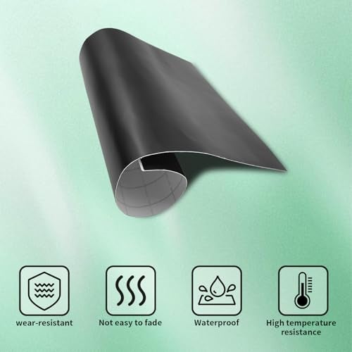 BLAKAYA Compatible with Bowtie Emblem Wrap Kit GMC Logo Overlay Vinyl Wrap with Squeegee and Cutter (9PCS Pure Black) - Image 5