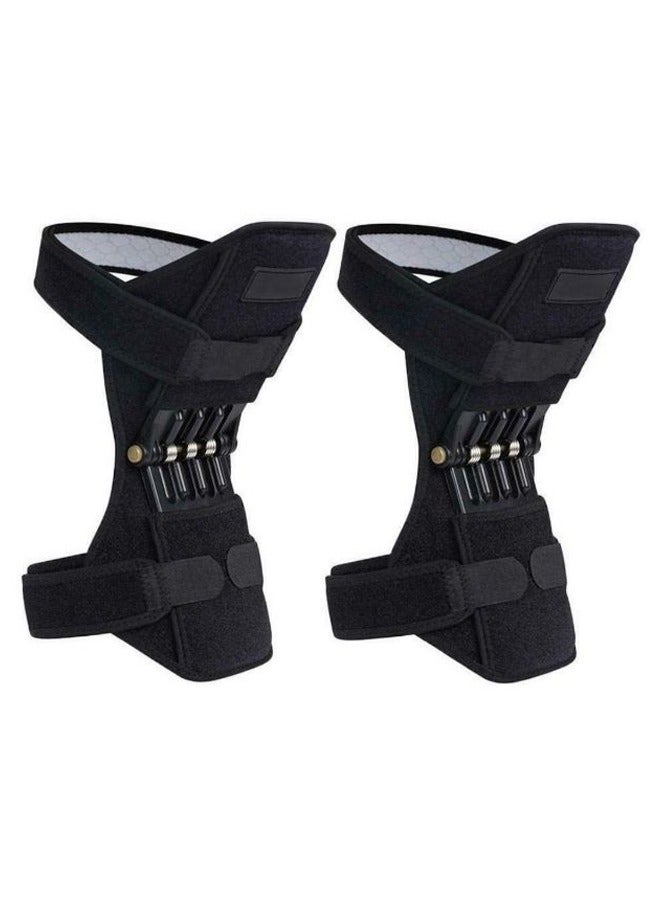 Generic Knee Booster 2 Pack, Powerlifts Spring Joint Support Knee Brace, Powerful Rebounds Spring Force for Knee osteoarthritis, Climbing, Squat, Mountaineering, Exercising 