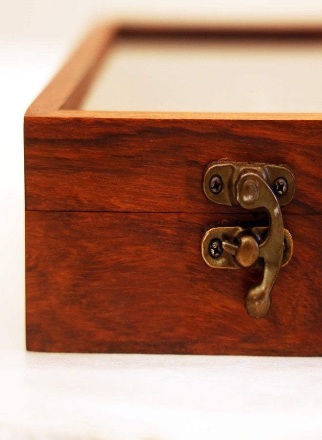 Freakway Spice Box Masala Box/Dabba/Hand Crafted With spoon In Sheesham Wood for Kitchen with 9 cotainer - Image 4