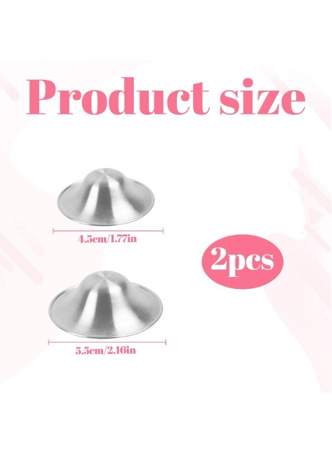 السيد باندا اكواب رضاعة فضية اصلية، اكواب حلمة 925 قيراط، مقاس عادي درع حلمة لرضاعة حديثي الولادة، اغطية حلمة فضية للرضاعة الطبيعية - Image 2