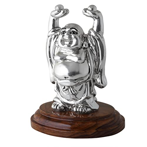 PRD CARATCAFE Pure Silver 999 Laughing Buddha Feng Shui for Diwali/New Year, Spiritual Worship, Wealth, Luck & Prosperity { NT Weight 20 Grams} - Image 2