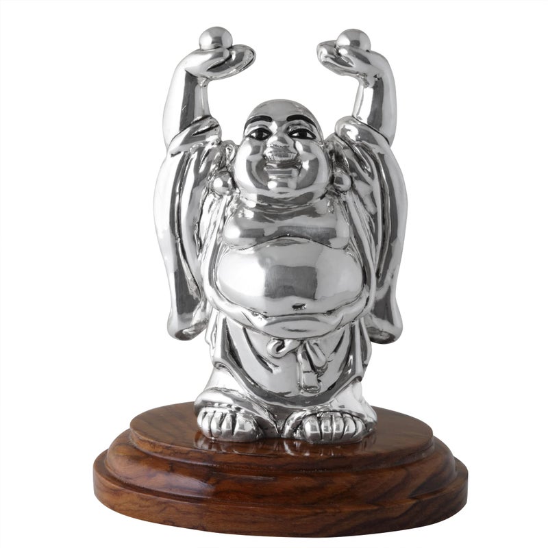 PRD CARATCAFE Pure Silver 999 Laughing Buddha Feng Shui for Diwali/New Year, Spiritual Worship, Wealth, Luck & Prosperity { NT Weight 20 Grams} - Image 5