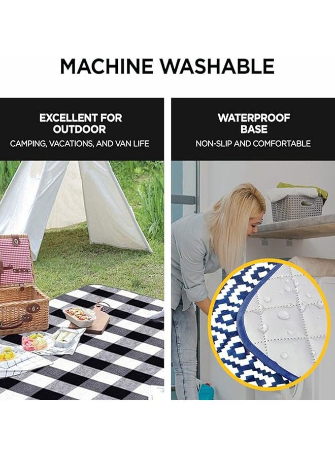 Picnic blanket mat carpet waterproof and sandproof 300x200cm 2-5 people beach blanket easy to fold, light skin, friendly and comfortable - Image 4