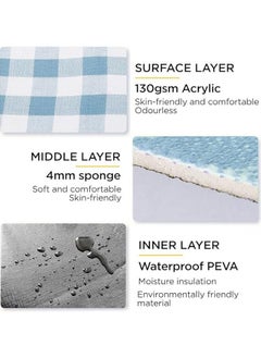 Generic Picnic blanket mat carpet waterproof and sandproof 300x200cm 2-5 people beach blanket easy to fold, light skin, friendly and comfortable  - Image 3