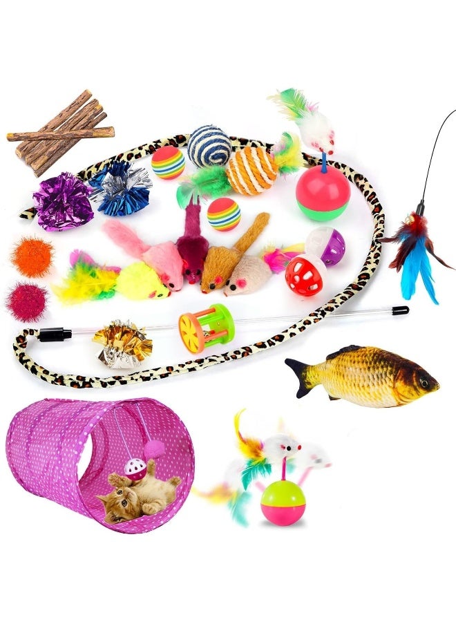 Mumoo Bear 28Pcs Kitten Toys Assorted - Image 1