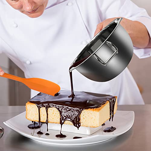 Artcome طقم وعاء ذوبان مزدوج من آرتكوم - 600 مل/0.6QT وعاء ذوبان الشوكولاتة، 1600 مل/1.7QT وعاء من الفولاذ المقاوم للصدأ، ملاعق تزيين، ملعقة سيليكون وأداة غمس لذوبان الشوكولاتة، الحلوى، الصابون - Image 3