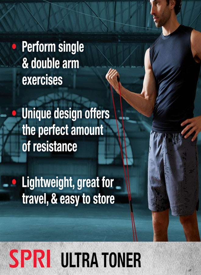 SPRI Ultra Toner Resistance Band Figure 8 Exercise Cord, Green, Light - Image 2
