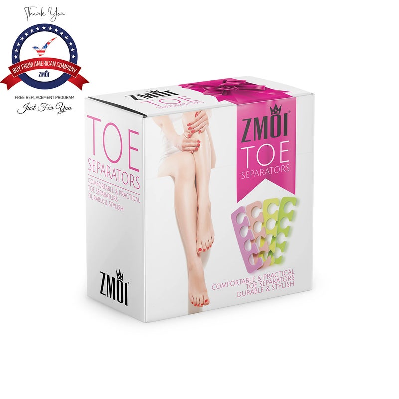 ZMOI Toe Separators Set - 24 Pieces Premium Pedicure Tool Kit Super Soft & Durable Two Tone ZMOI - Image 3