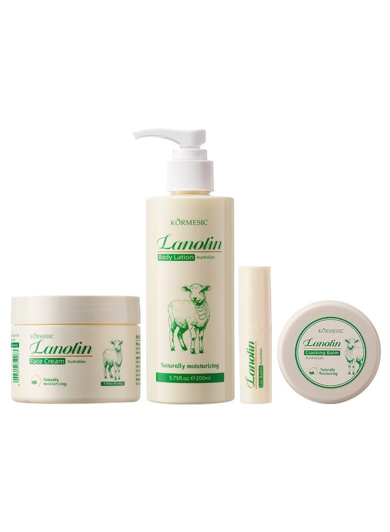Kormesic Sheep Oil 4-Piece Skincare Set | Deep Nourishment, Repair & Long-Lasting Hydration for All - Image 1