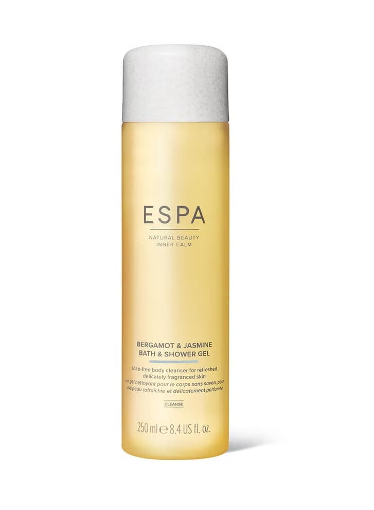 ESPA Bergamot and Jasmine Bath and Shower Gel 250ml - Image 1