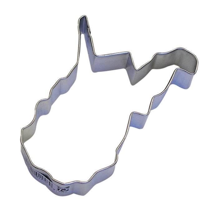 RM WEST VIRGINIA STATE COOKIE CUTTER IN DURABLE ECONOMICAL TINPLATED STEEL