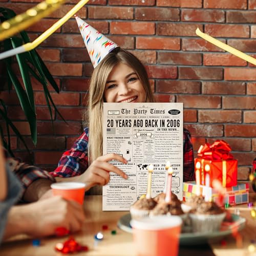 Ziwenhu Funny 20th Birthday Card for Him Her, Happy 20 Year Old Birthday Decorations Gifts for Girls Boys,Good 20 Birthday Idea for Son Daughter Friends - Image 4