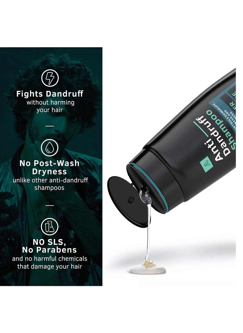 Ustraa - Ustraa Anti Dandruff Shampoo 250ml With Climbazole Ginger Tea Tree Oil Controls Dandruff No Sulphates No Parabens No Silicone - Image 1