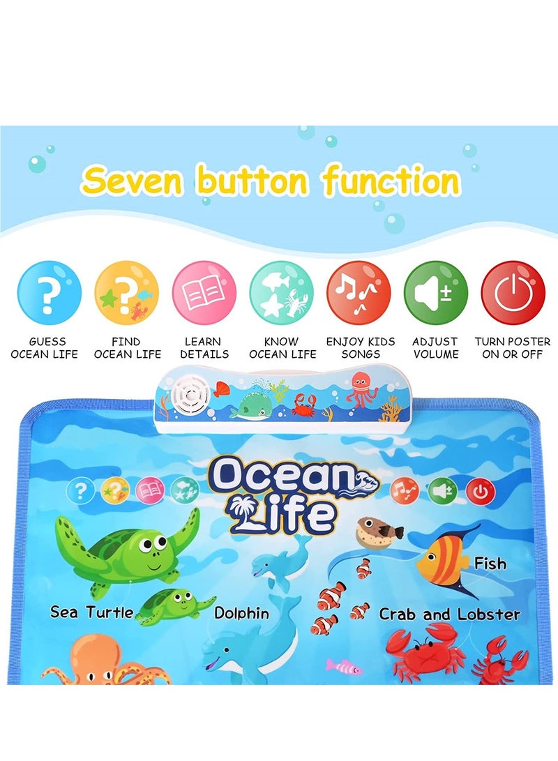 UKR Educational Talking Poster for Kids – Ocean Life Musical Learning Toy for Toddlers & Babies | Interactive Fun Learning Toy | Early Learning Educational Tool | Kids Ocean Animals Poster with Sound - Image 3