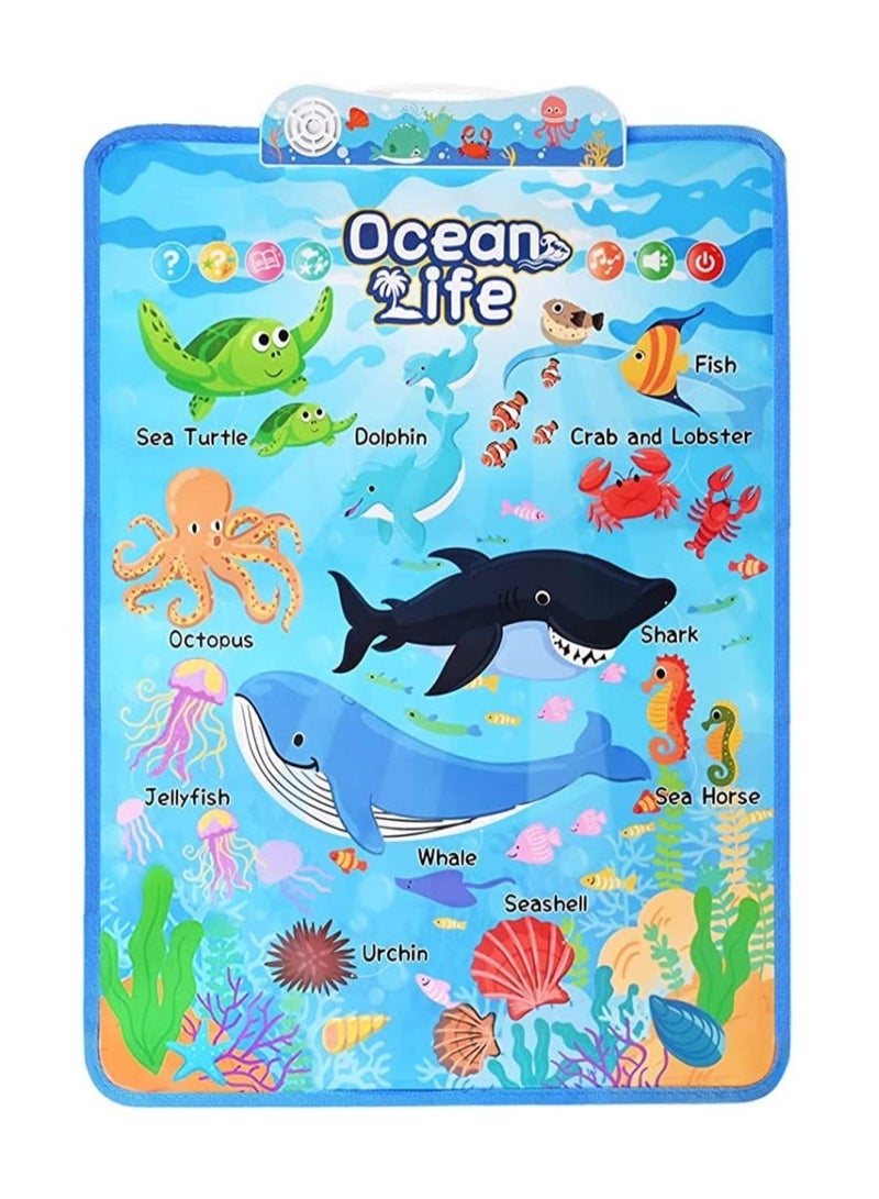 UKR Educational Talking Poster for Kids – Ocean Life Musical Learning Toy for Toddlers & Babies | Interactive Fun Learning Toy | Early Learning Educational Tool | Kids Ocean Animals Poster with Sound - Image 2