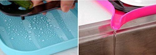 Whitecloud TRANSFORMING HOMES® IT N 712-11 Kitchen Sink Drainer Plastic Storage Rack Tray Dish Cup Draining Organizer (Colour May Vary) - Image 4