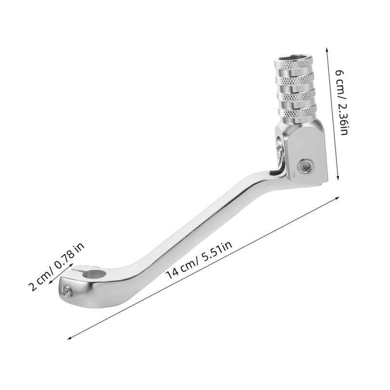 Motorcycle Gear Shift Lever Aluminum Alloy Clutch Brake Lever Universal Smooth Gear Change Compatible Black - Image 3