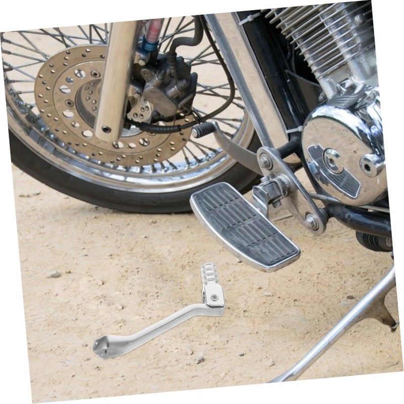 Motorcycle Gear Shift Lever Aluminum Alloy Clutch Brake Lever Universal Smooth Gear Change Compatible Black - Image 5