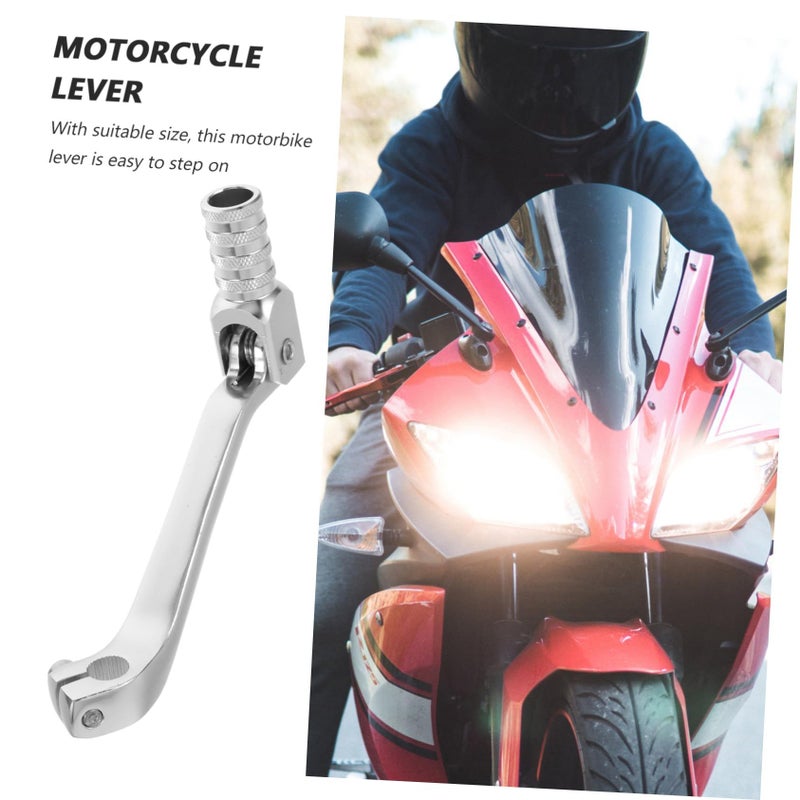 Motorcycle Gear Shift Lever Aluminum Alloy Clutch Brake Lever Universal Smooth Gear Change Compatible Black - Image 4