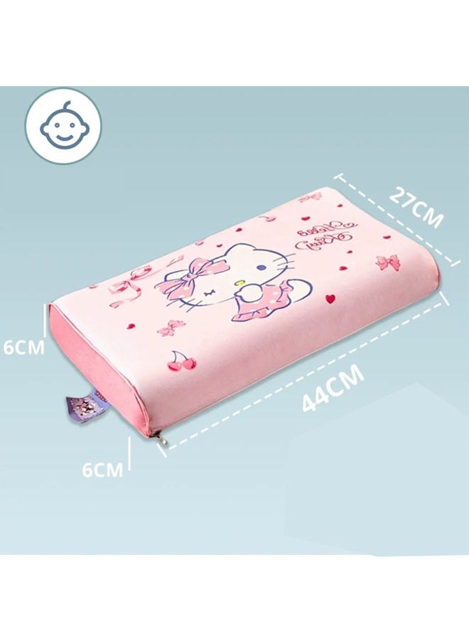 Sanrio Hello Kitty cartoon pattern natural latex pillow children's pillow suitable for 2-12 years old (size: 27cm × 44cm; includes: pure cotton pillowcase + latex pillow core) - pzsku/Z6BAFEF60151884CBDC0DZ/45/_/1736404213/69b55f89-6619-47de-942b-45c1ff38a98c