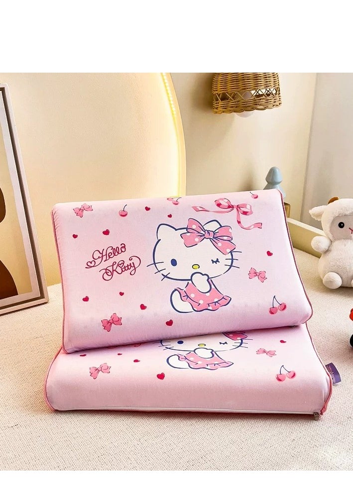 Sanrio Hello Kitty cartoon pattern natural latex pillow children's pillow suitable for 2-12 years old (size: 27cm × 44cm; includes: pure cotton pillowcase + latex pillow core) - pzsku/Z6BAFEF60151884CBDC0DZ/45/_/1736404223/3abccce3-f02b-48c1-bbde-3be4aa2b8680