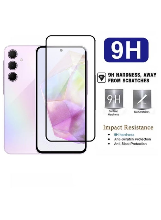 MOBM Samsung Galaxy A35 Clear Magnetic Case with Tempered Glass Screen Protector Pack of 2 - Image 3
