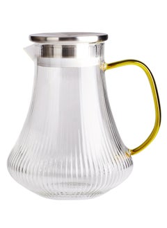 Homeway HOMEWAY 1.5L Borosilicate Glass Water Jug – Heat-Resistant, BPA-Free, with Lid  - Image 1