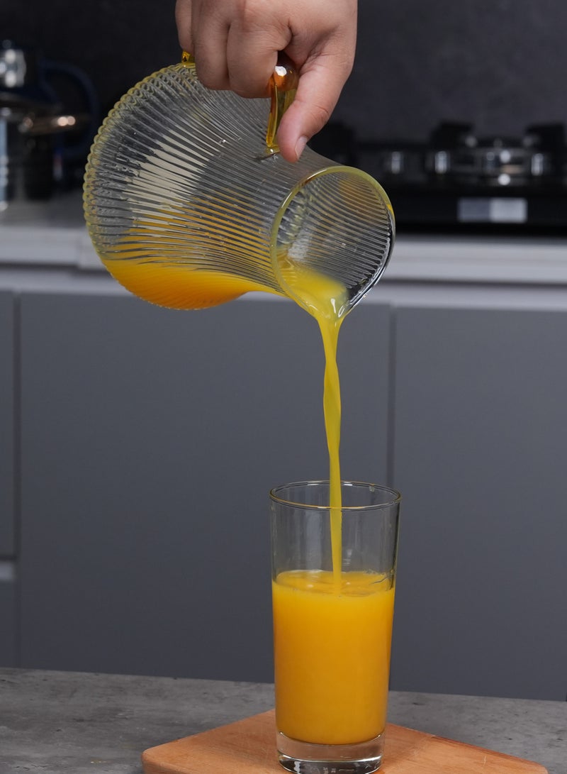 هومواي HOMEWAY 1.5L Borosilicate Glass Water Jug – Heat-Resistant, BPA-Free, with Lid  - Image 4